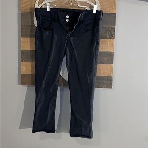Black American Eagle Artist Crop Pants